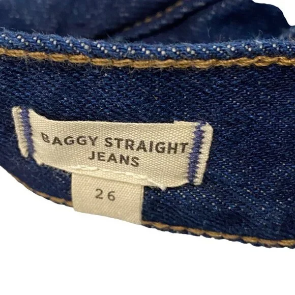 Madewell Dark Blue Straight Leg Jeans - Picture 9 of 13